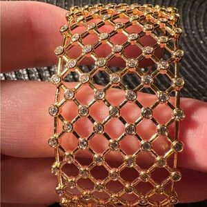 0067) nOir Replay Bracelet Cuff, 18K GP